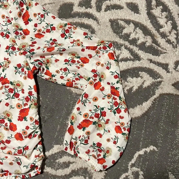 Heatherly blouse. Crop top. Long sleeve. Sheer. Super soft. Dressy or casual. - Picture 3 of 5